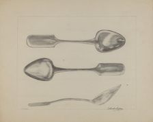 Silver Tablespoon, 1935/1942. Creator: Columbus Simpson