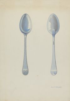 Silver Tablespoon, c. 1937. Creator: David P. Willoughby