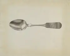 Silver Tablespoon, c. 1939. Creator: Florence Grant Brown