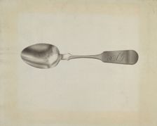 Silver Tablespoon, c. 1939. Creator: Florence Grant Brown