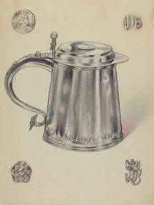 Silver Tankard, 1935/1942. Creator: Karl Joubert