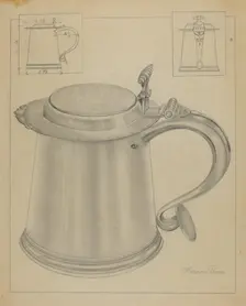 Silver Tankard, 1935/1942. Creator: Horace Reina