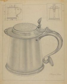 Silver Tankard, 1935/1942. Creator: Horace Reina
