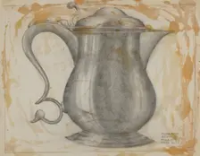 Silver Tankard, 1935/1942. Creator: Joseph Leboit