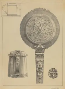 Silver Tankard, 1935/1942. Creator: Simon Weiss