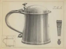 Silver Tankard, 1935/1942. Creator: Simon Weiss