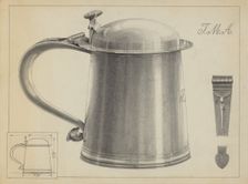 Silver Tankard, 1935/1942. Creator: Simon Weiss