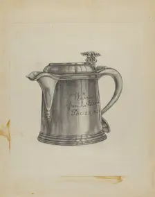 Silver Tankard, 1935/1942. Creator: Unknown