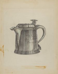 Silver Tankard, 1935/1942. Creator: Unknown