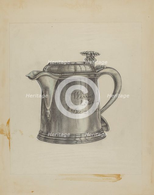 Silver Tankard, 1935/1942. Creator: Unknown.