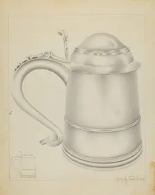 Silver Tankard, 1937. Creator: Amelia Tuccio