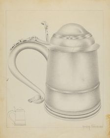 Silver Tankard, 1937. Creator: Amelia Tuccio