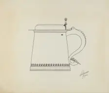 Silver Tankard, 1938. Creator: Lawrence Flynn
