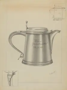 Silver Tankard, c. 1936. Creator: Charlotte Winter