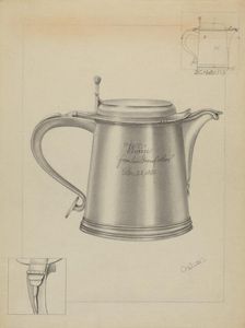 Silver Tankard, c. 1936. Creator: Charlotte Winter