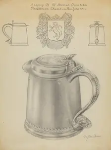 Silver Tankard, c. 1936. Creator: Clayton Braun