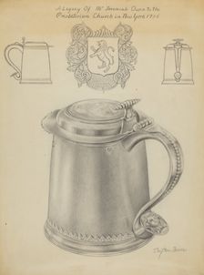 Silver Tankard, c. 1936. Creator: Clayton Braun
