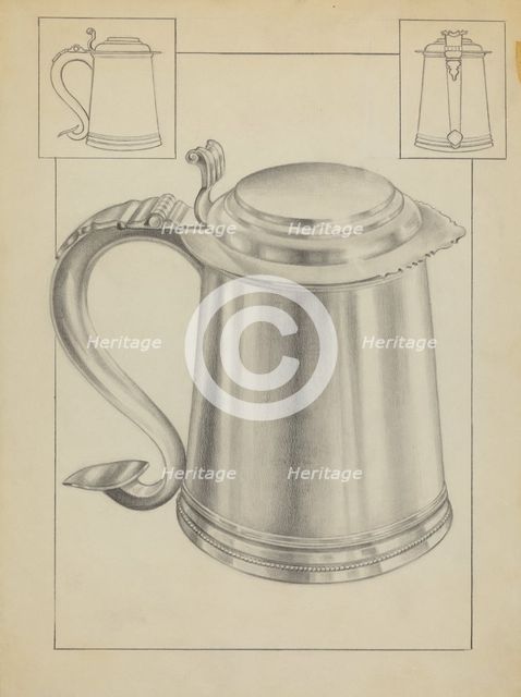 Silver Tankard, c. 1936. Creator: Clayton Braun.