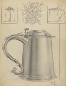 Silver Tankard, c. 1936. Creator: Clayton Braun