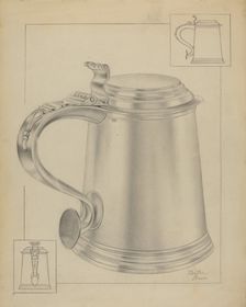 Silver Tankard, c. 1936. Creator: Clayton Braun