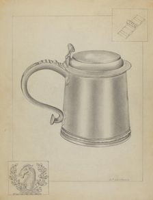 Silver Tankard, c. 1936. Creator: Gordon Sanborn