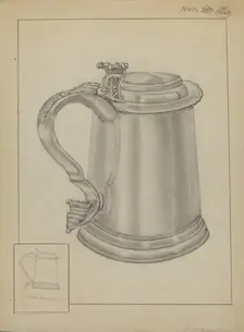 Silver Tankard, c. 1936. Creator: Gordon Sanborn