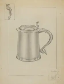Silver Tankard, c. 1936. Creator: Gordon Sanborn