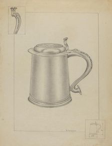 Silver Tankard, c. 1936. Creator: Gordon Sanborn