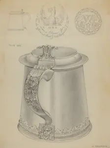 Silver Tankard, c. 1936. Creator: Gordon Sanborn