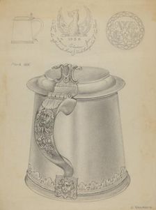 Silver Tankard, c. 1936. Creator: Gordon Sanborn