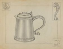 Silver Tankard, c. 1936. Creator: Gordon Sanborn
