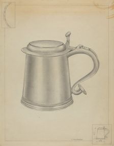 Silver Tankard, c. 1936. Creator: Gordon Sanborn