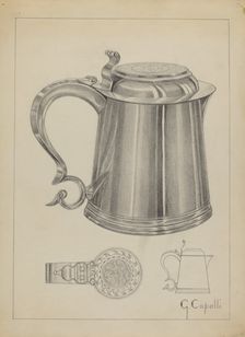 Silver Tankard, c. 1936. Creator: Giacinto Capelli