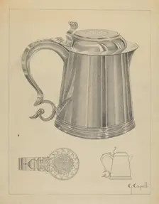 Silver Tankard, c. 1936. Creator: Giacinto Capelli