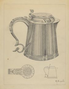 Silver Tankard, c. 1936. Creator: Giacinto Capelli