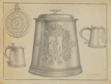 Silver Tankard, c. 1936. Creator: Eugene La Foret