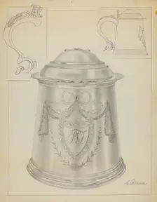 Silver Tankard, c. 1936. Creator: Horace Reina