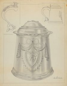 Silver Tankard, c. 1936. Creator: Horace Reina