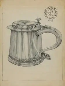 Silver Tankard, c. 1936. Creator: Horace Reina
