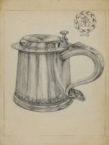 Silver Tankard, c. 1936. Creator: Horace Reina