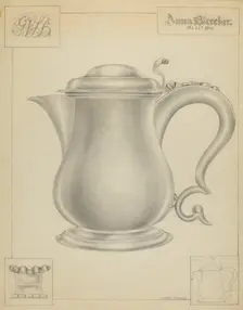 Silver Tankard, c. 1936. Creator: Hester Duany