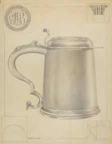 Silver Tankard, c. 1936. Creator: Hester Duany