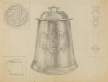Silver Tankard, c. 1936. Creator: Isidore Steinberg