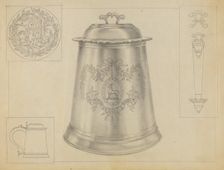 Silver Tankard, c. 1936. Creator: Isidore Steinberg