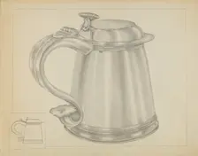 Silver Tankard, c. 1936. Creator: Isidore Steinberg