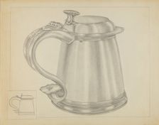Silver Tankard, c. 1936. Creator: Isidore Steinberg