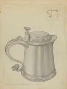 Silver Tankard, c. 1936. Creator: Isidore Steinberg