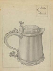 Silver Tankard, c. 1936. Creator: Isidore Steinberg