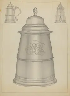 Silver Tankard, c. 1936. Creator: Isidore Steinberg