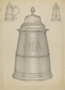 Silver Tankard, c. 1936. Creator: Isidore Steinberg